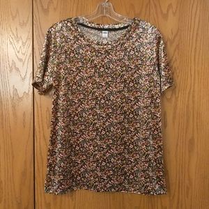 Old Navy Velvet Floral Shirt